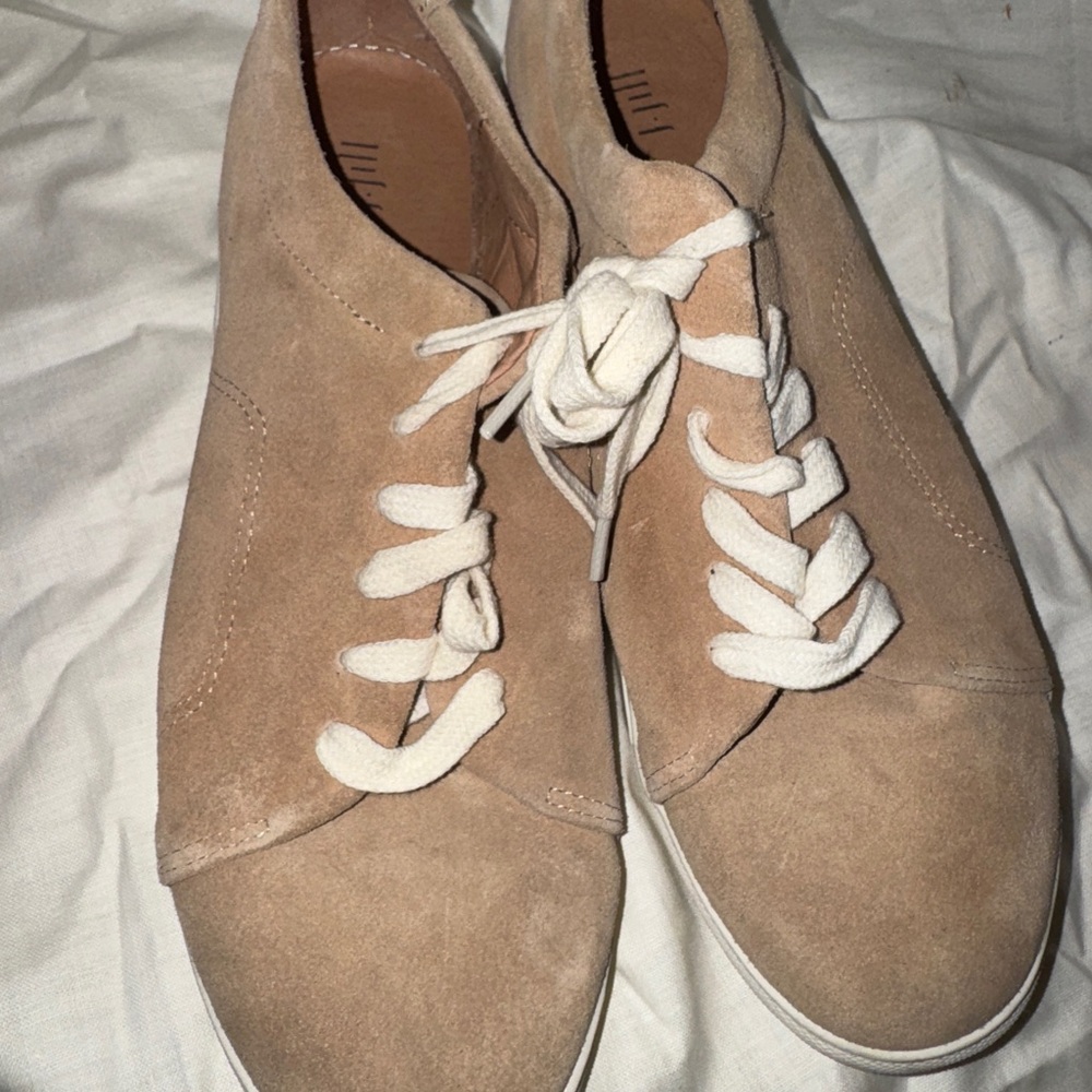 J.Jill Women's Beige Suede Sneakers